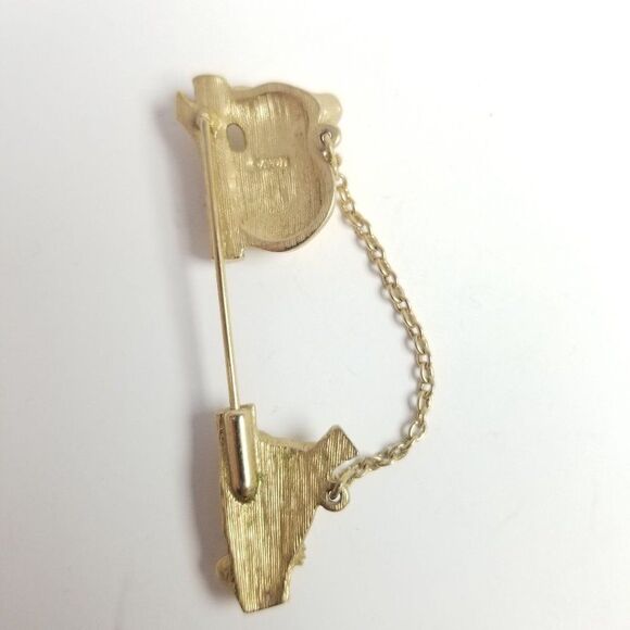 Vintage Avon Mama and Baby Koala Bear Stick Pin Brooch, Gold Tone, Estate - Picture 3 of 5